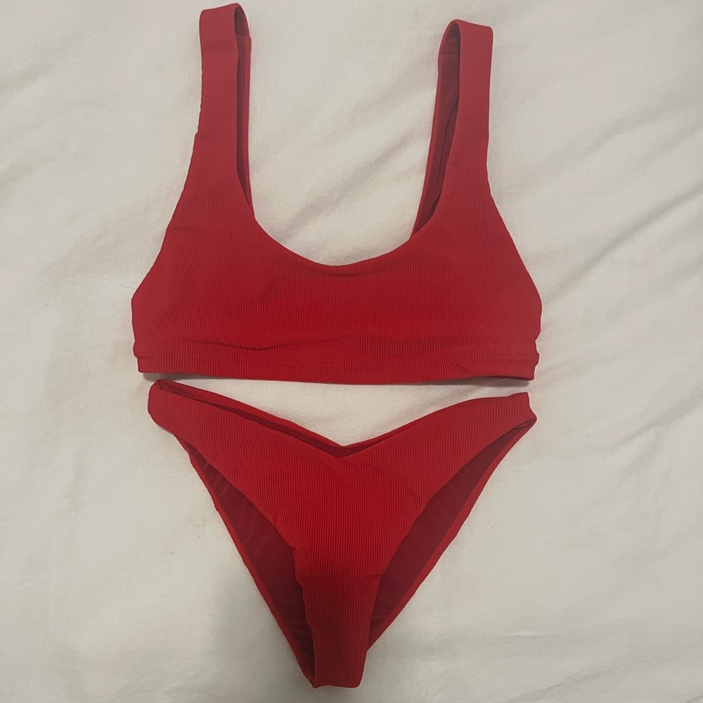 Beach Riot Bikini, SM bottom, MD top